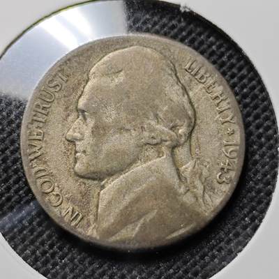 KK钱币收藏小铺 套币 好品/批量散币专场 周末发货 -  1943美国5分杰克逊 银币
