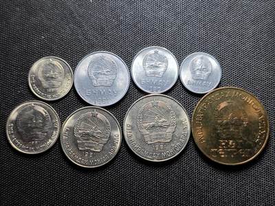 KK钱币收藏小铺 第301期 百期特拍3连拍第3场  周末发货 -  1981年蒙古大小面值清年一套 含1971年50年革命纪念币
