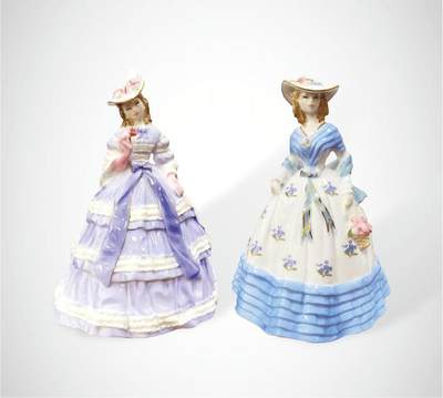 上海拍卖行2025年春季西洋艺术品拍卖会 - 英国Royal Worcester"姐妹"瓷偶摆件(S-size)