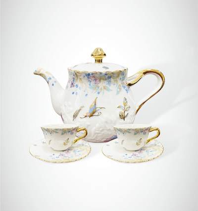 上海拍卖行2025年春季西洋艺术品拍卖会 - Anna Phoebe品牌"缤纷蝶舞系列"下午茶套组(全新)