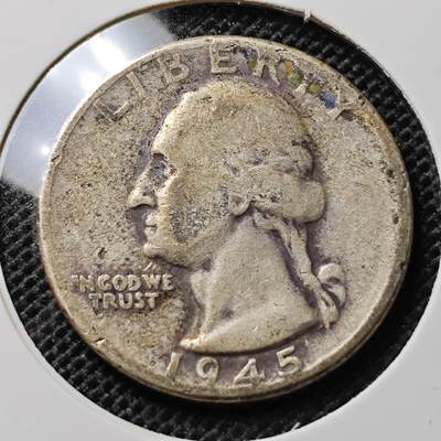 KK钱币收藏小铺 套币 好品/批量散币专场 周末发货 -  1945美国25分银币