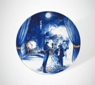 上海拍卖行2025年春季西洋艺术品拍卖会 - 德国梅森手绘人物故事年份纪念盘(直径:27cm,2007年款)