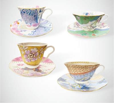 上海拍卖行2025年春季西洋艺术品拍卖会 - 英国Wedgwood"蝶恋花系列"下午茶杯、碟(全新)
