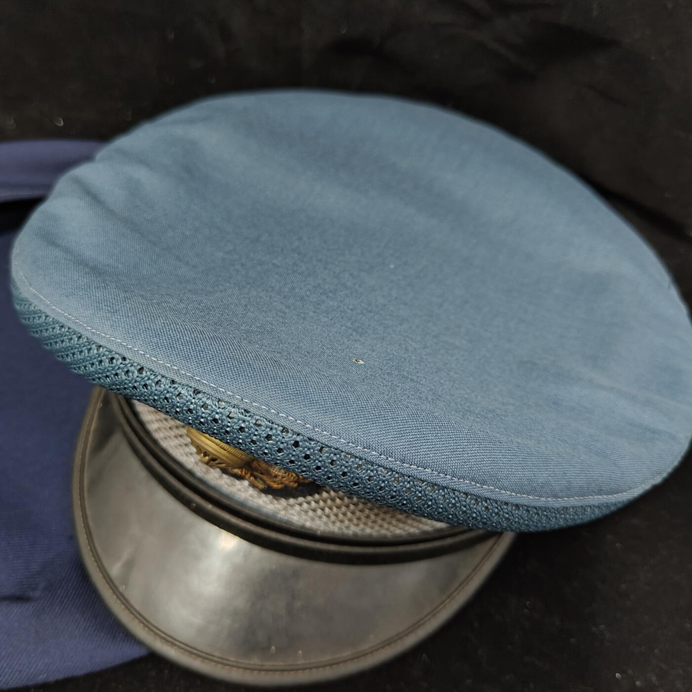 0元起拍勋章 第271期 咸鱼国勋章拍卖专场 6月25日（周三）下午6：00开始 稀少 日本铁道井查大檐帽 带冬季帽罩 55CM