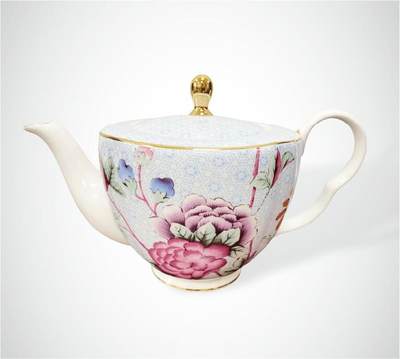 上海拍卖行2025年春季西洋艺术品拍卖会 - 英国Wedgwood"杜鹃牡丹系列"大茶壶(全新)