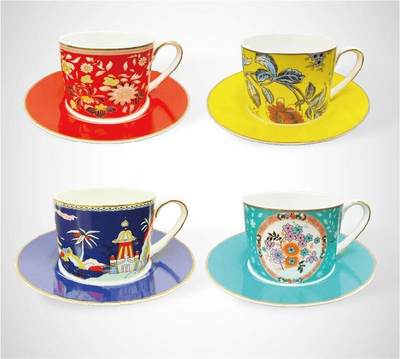 上海拍卖行2025年春季西洋艺术品拍卖会 - 英国Wedgwood"漫游美境系列"下午茶杯、碟(全新)