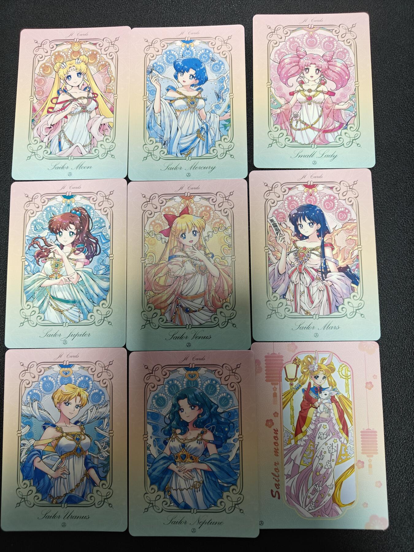 天玑星卡拍第九十八期《6.23 周一截拍》持续收拍收评中 满赠卡需备注 加我进群迎好礼 京珞卡牌 美少女战士 一套9张 纱布闪 自制卡