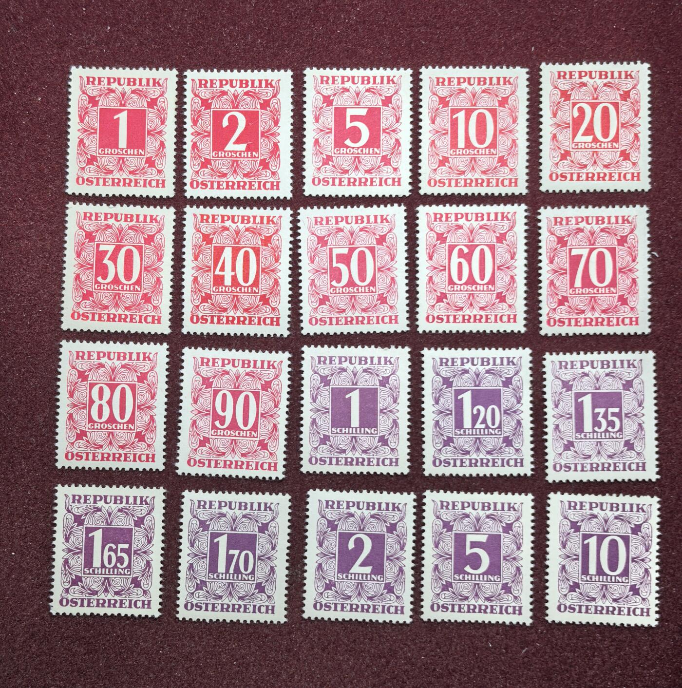 联合阁邮币社™ ——“精品多国邮票” 1949年 欠资邮票一套 全新