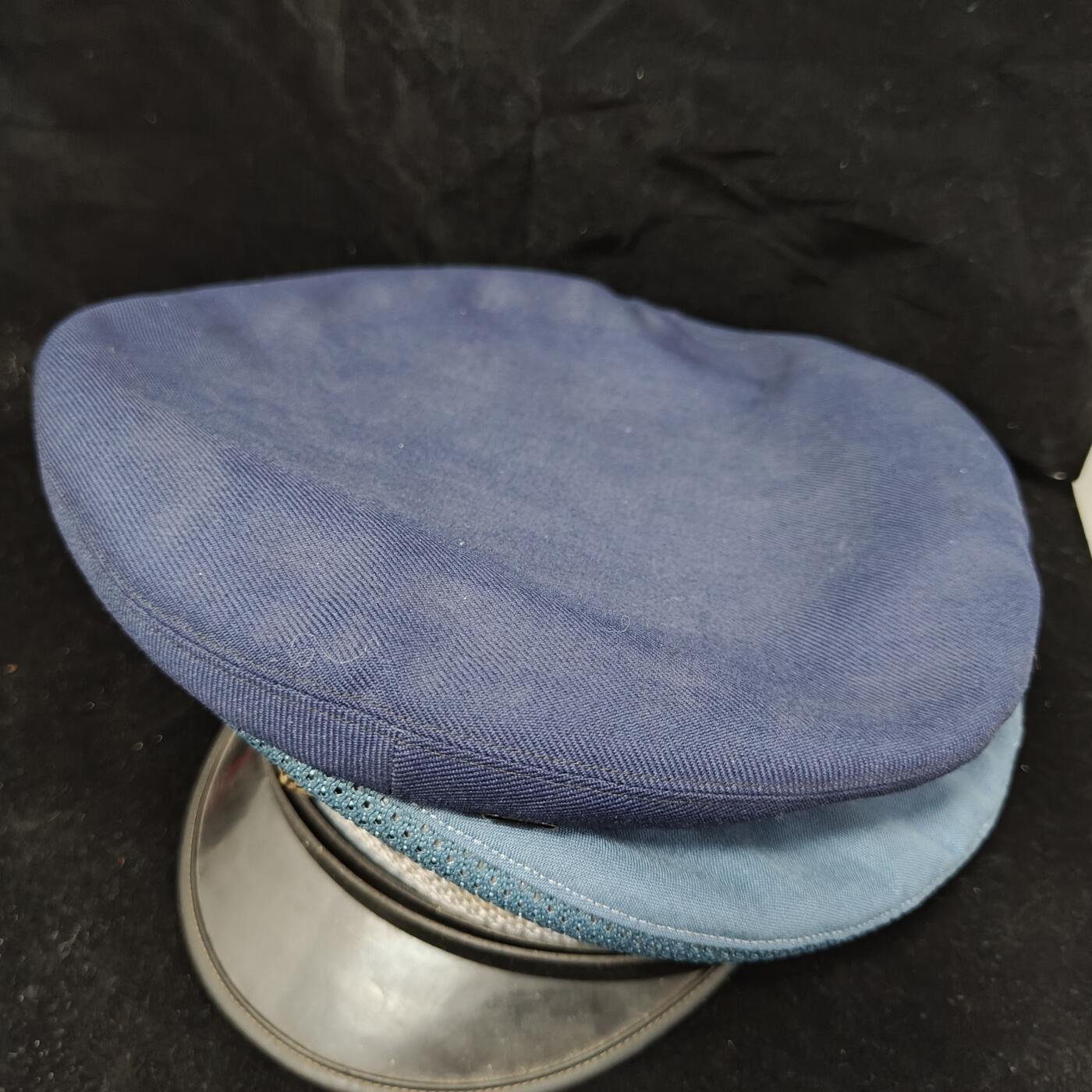 0元起拍勋章 第271期 咸鱼国勋章拍卖专场 6月25日（周三）下午6：00开始 稀少 日本铁道井查大檐帽 带冬季帽罩 55CM