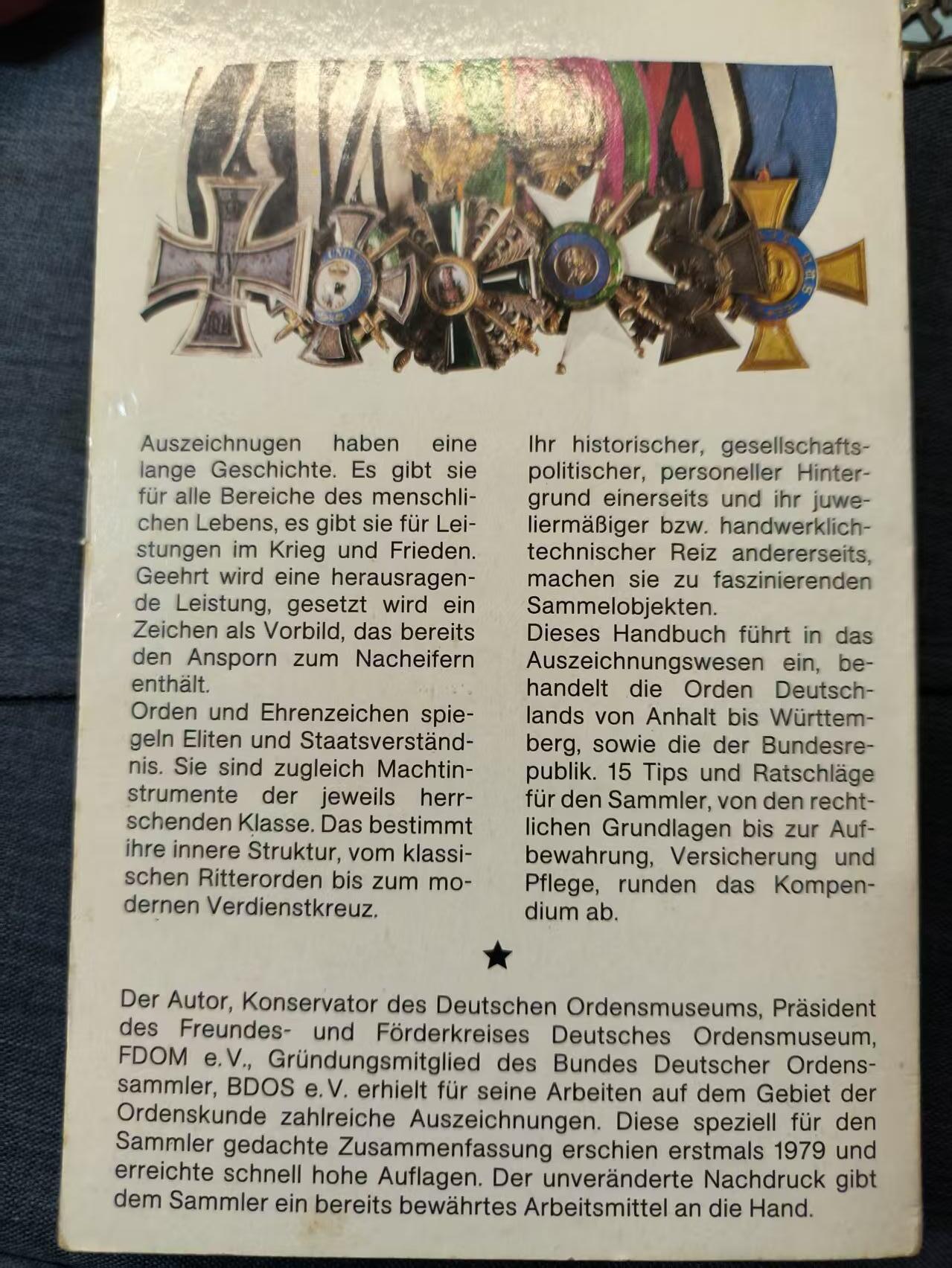 罗岚⭐爱藏⭐精品专拍-分享拍场赚佣金 《Handbuch Deutsche Orden》（《德国勋章手册》 ）作者-Jörg Nimmergut-Heinz Nickel Verlag出版 德国勋章博物馆协会协定权威参考资料
