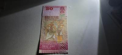 2025第十七期 纸币均有灯光 斯里兰卡20卢比 全新UNC纸币 2010年版少见年份