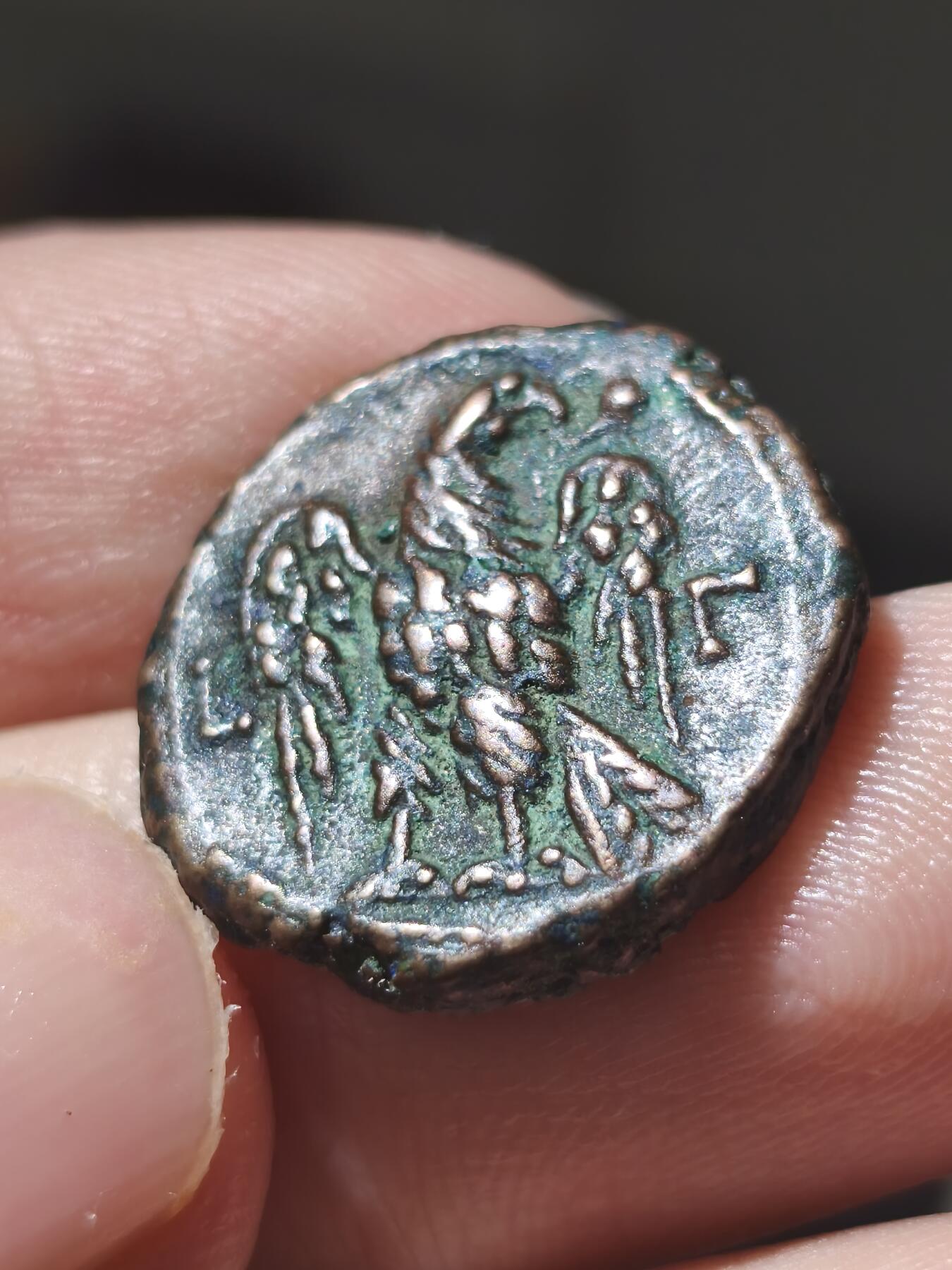 星盘钱币6.28外国古典币专场 非常温润漂亮的一枚戴克里先亚历山大里亚鹰铜币8.21克