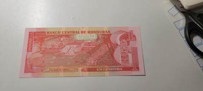 2025第十七期 纸币均有灯光 全新UNC 2012年 洪都拉斯1伦皮拉 纸币