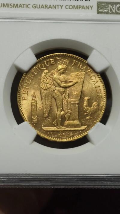 NGC-MS62法国1904年天使50法郎金币