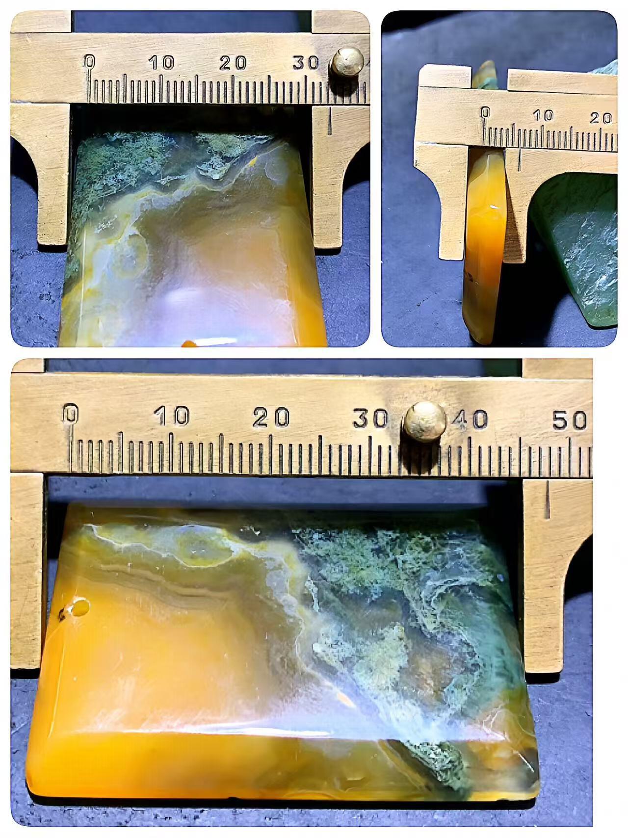 天然双色料水草玛瑙牌子一块，