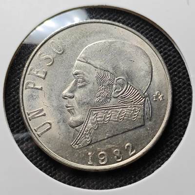 KK钱币收藏小铺 套币 好品/批量散币专场 周末发货 -  1982墨西哥1比索 好品