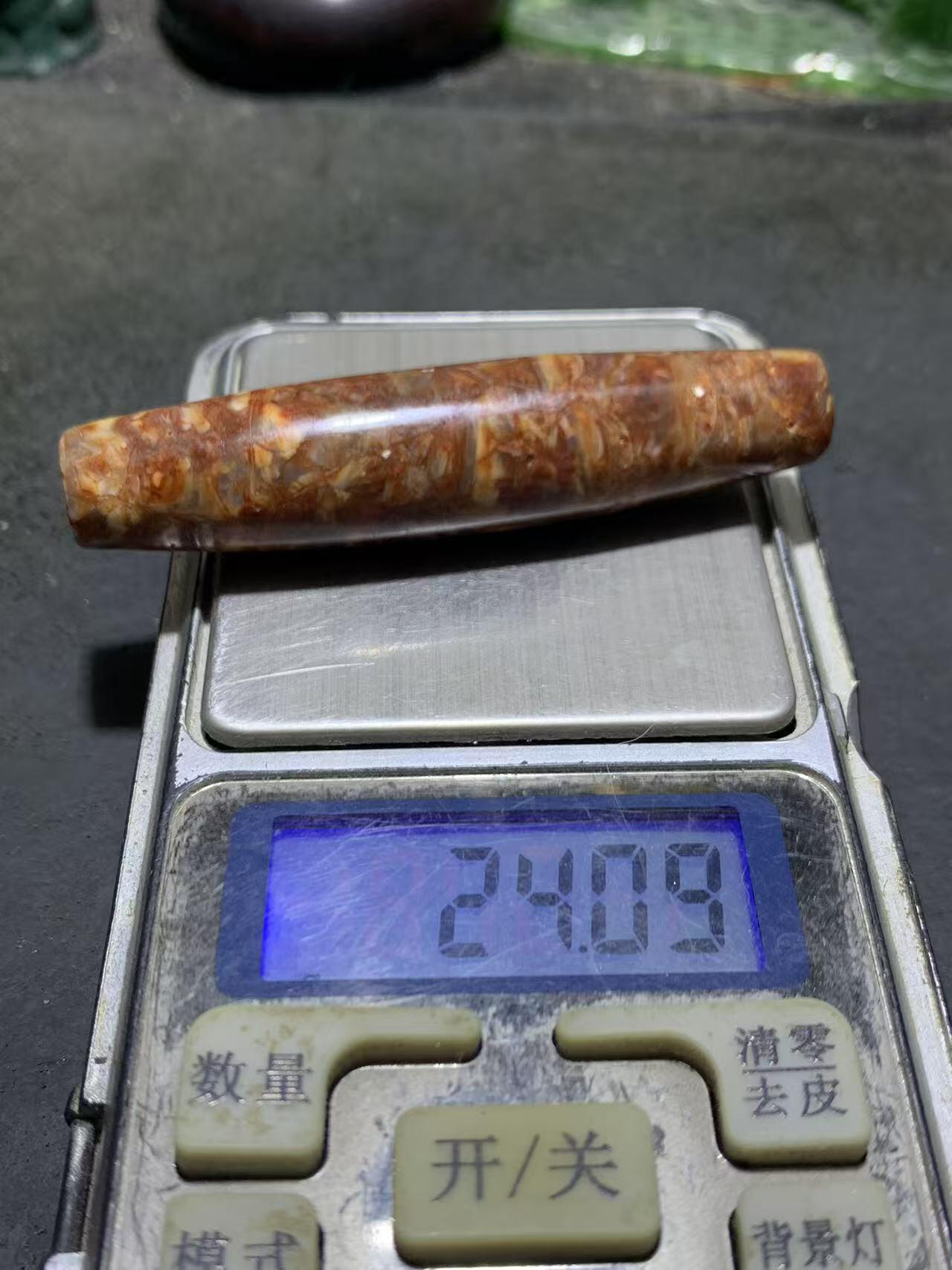 精美满血法螺石螺大天珠一颗！
