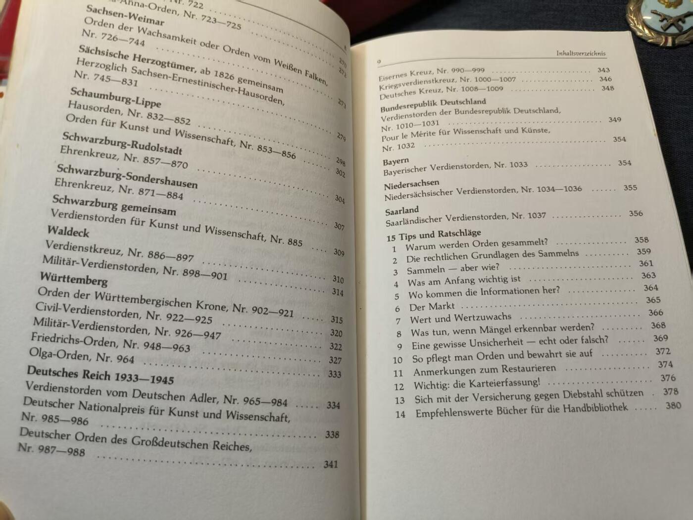 罗岚⭐爱藏⭐精品专拍-分享拍场赚佣金 《Handbuch Deutsche Orden》（《德国勋章手册》 ）作者-Jörg Nimmergut-Heinz Nickel Verlag出版 德国勋章博物馆协会协定权威参考资料