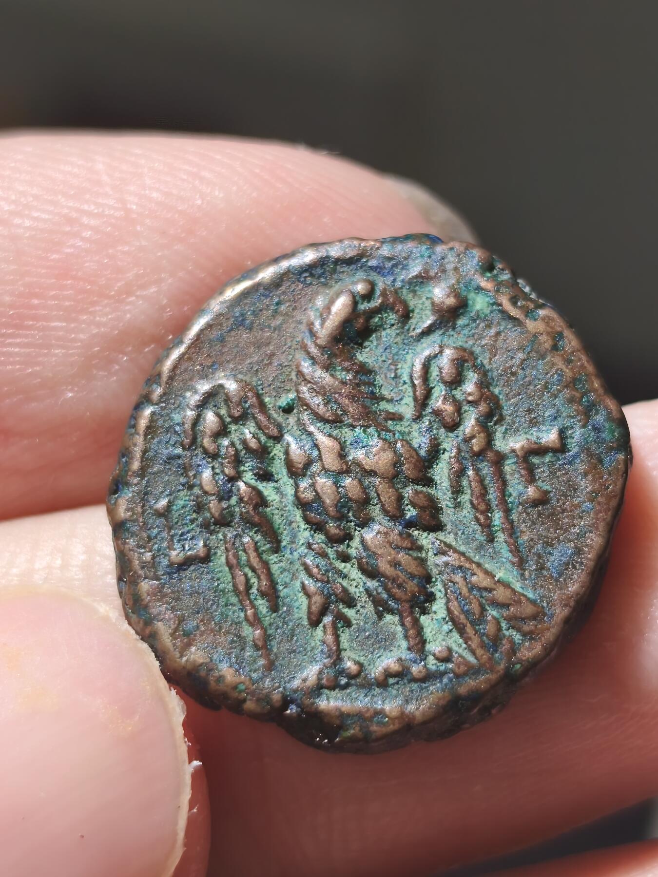 星盘钱币6.28外国古典币专场 非常温润漂亮的一枚戴克里先亚历山大里亚鹰铜币8.21克