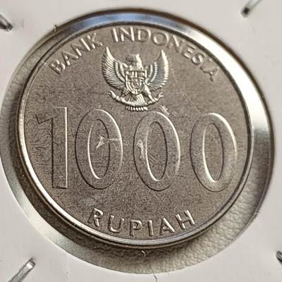 泉币菌-第42场-各国散币 - 印度尼西亚1000卢比硬币 大桥