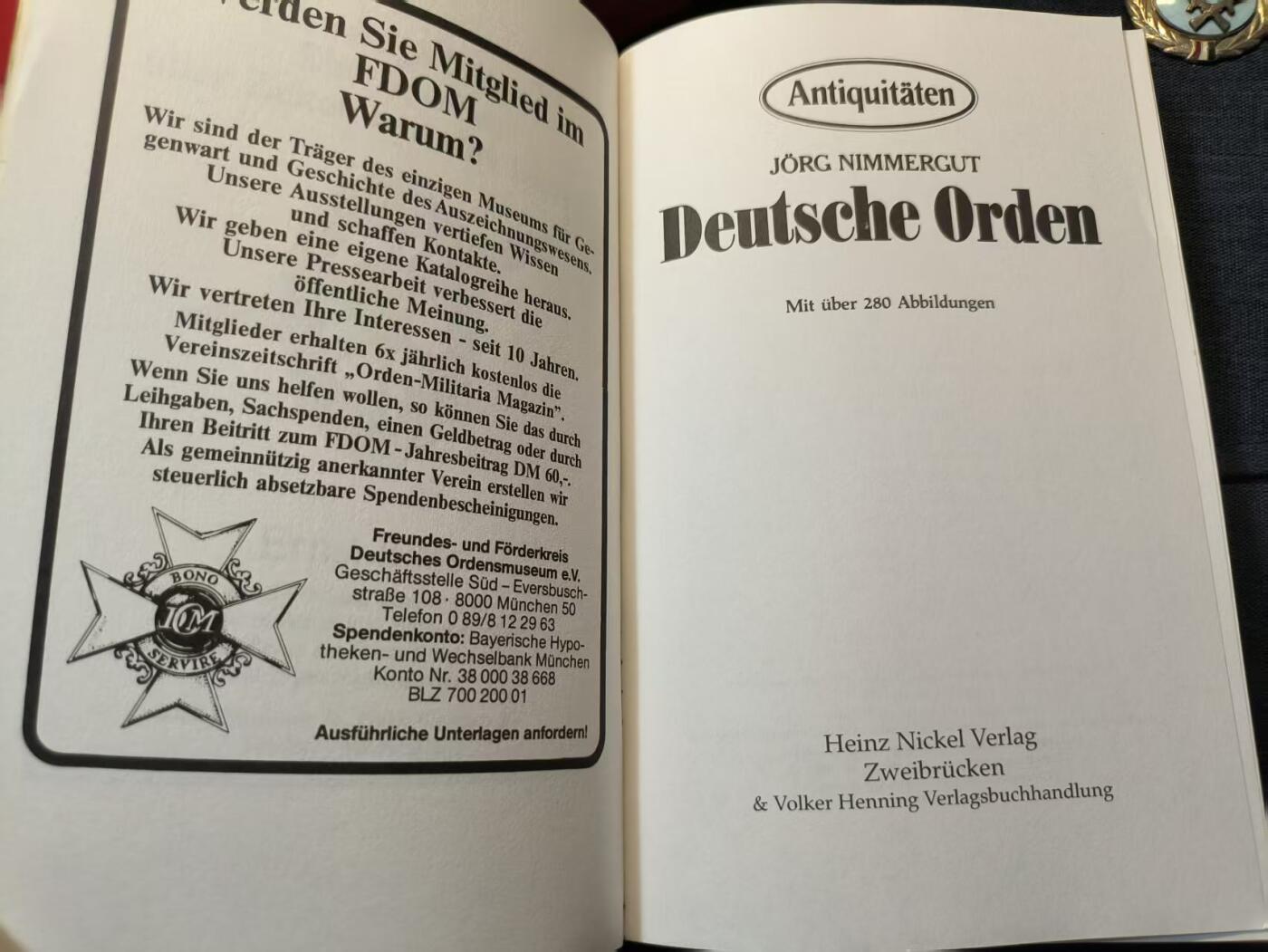 罗岚⭐爱藏⭐精品专拍-分享拍场赚佣金 《Handbuch Deutsche Orden》（《德国勋章手册》 ）作者-Jörg Nimmergut-Heinz Nickel Verlag出版 德国勋章博物馆协会协定权威参考资料