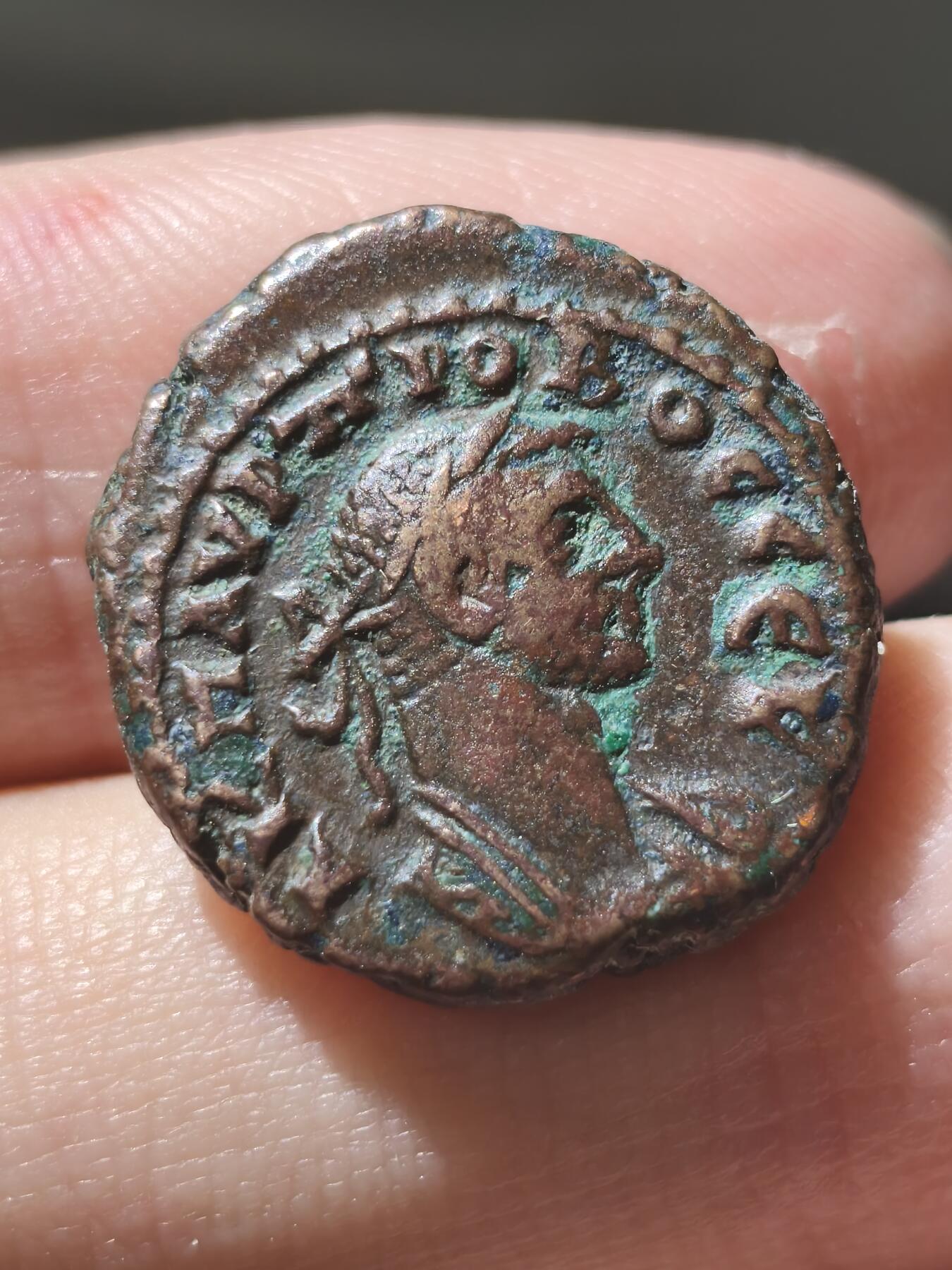 星盘钱币6.28外国古典币专场 非常温润漂亮的一枚戴克里先亚历山大里亚鹰铜币8.21克