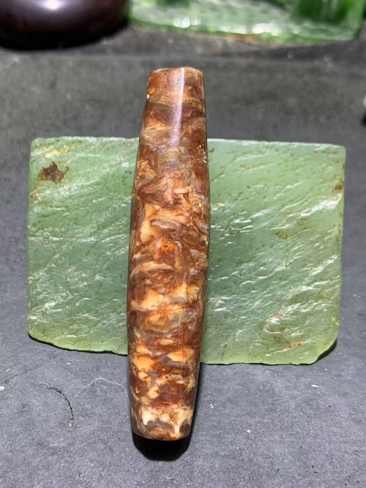 精美满血法螺石螺大天珠一颗！