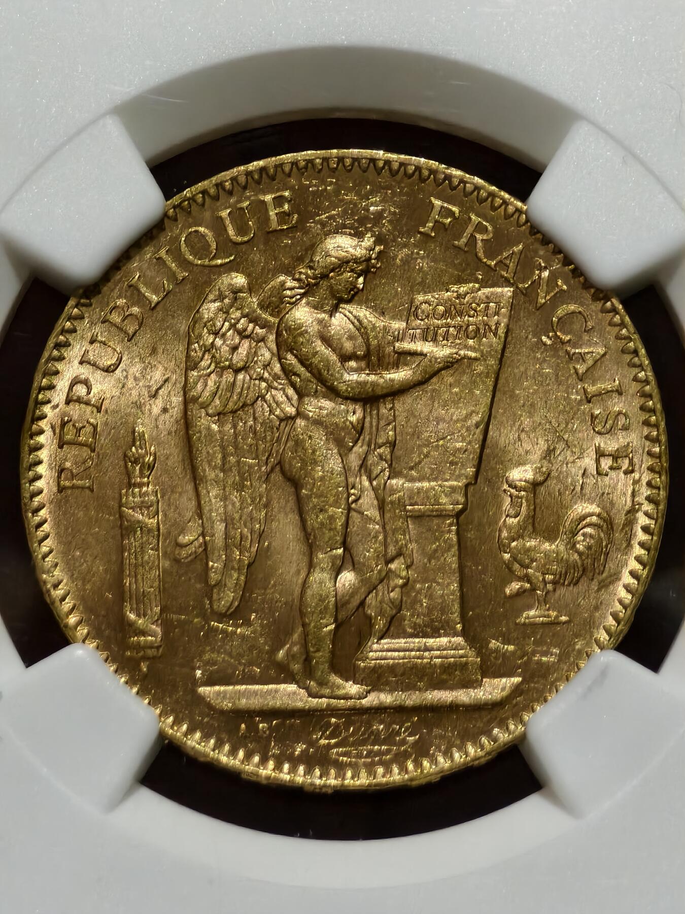 NGC-MS62法国1904年天使50法郎金币