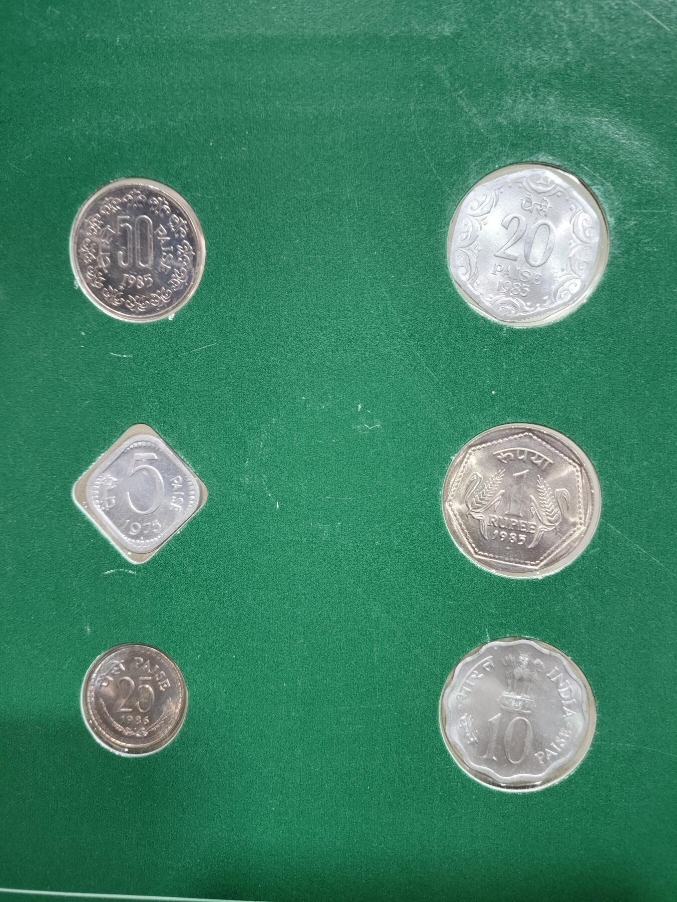 富兰克林邮币卡封 富兰克林邮币封，印度6枚硬币套币