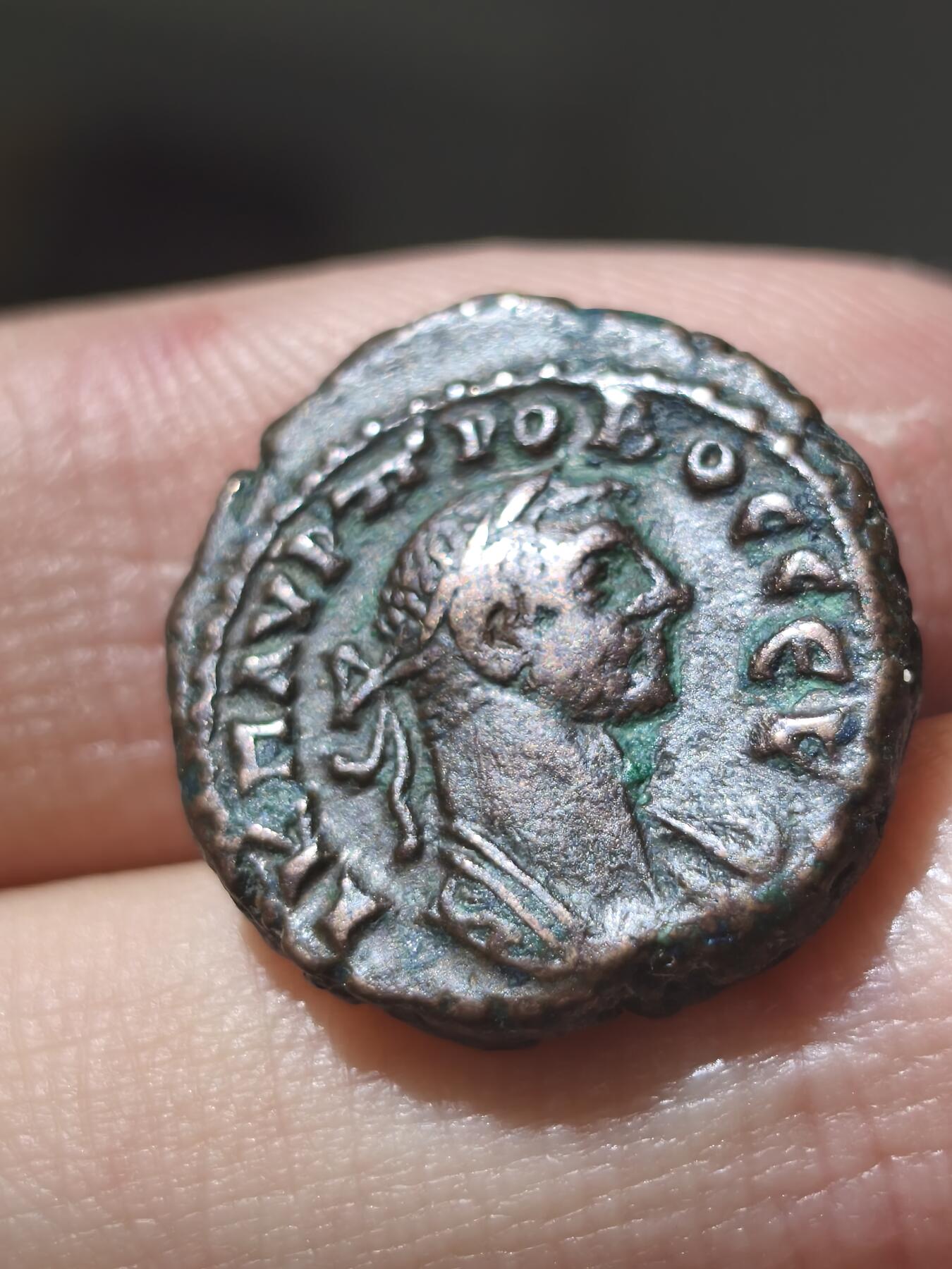 星盘钱币6.28外国古典币专场 非常温润漂亮的一枚戴克里先亚历山大里亚鹰铜币8.21克