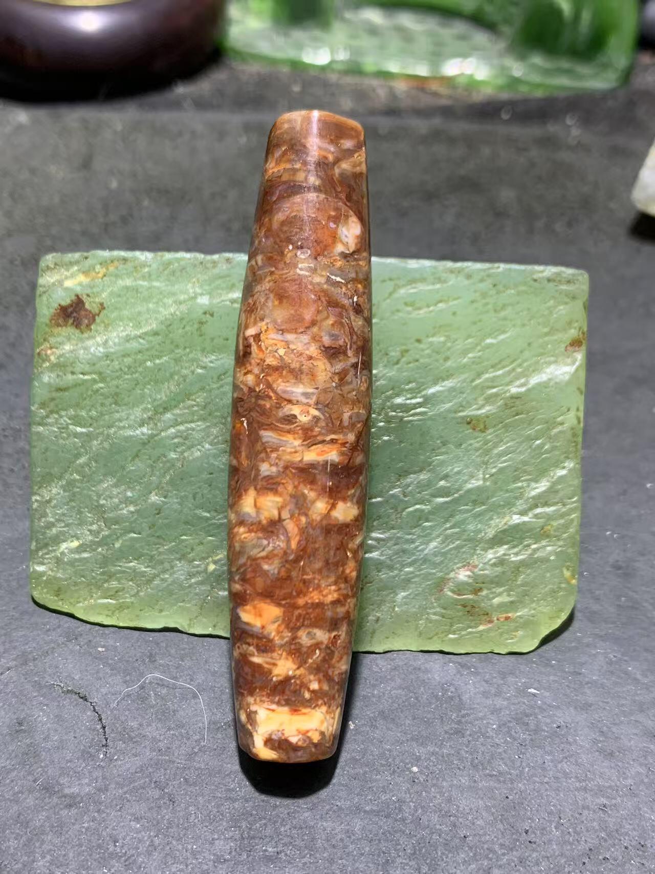 精美满血法螺石螺大天珠一颗！