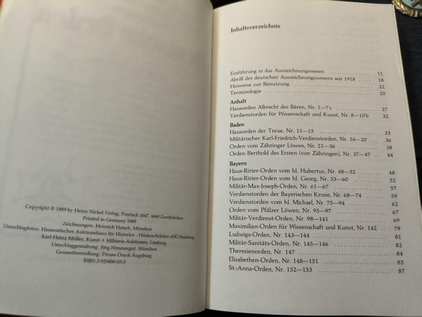 罗岚⭐爱藏⭐精品专拍-分享拍场赚佣金 《Handbuch Deutsche Orden》（《德国勋章手册》 ）作者-Jörg Nimmergut-Heinz Nickel Verlag出版 德国勋章博物馆协会协定权威参考资料