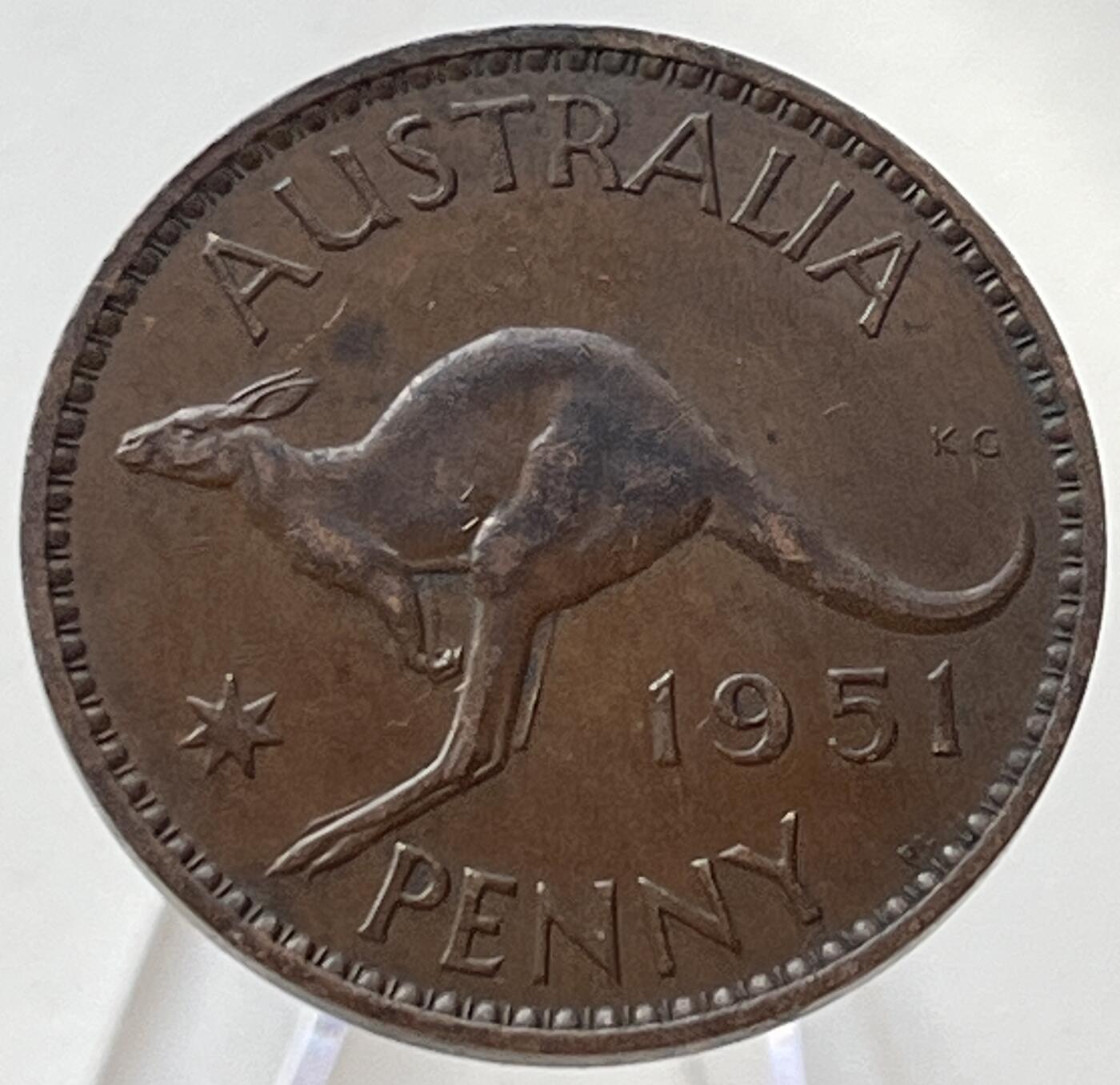 神仙姐姐-中外币专场8 1951年澳大利亚1便士