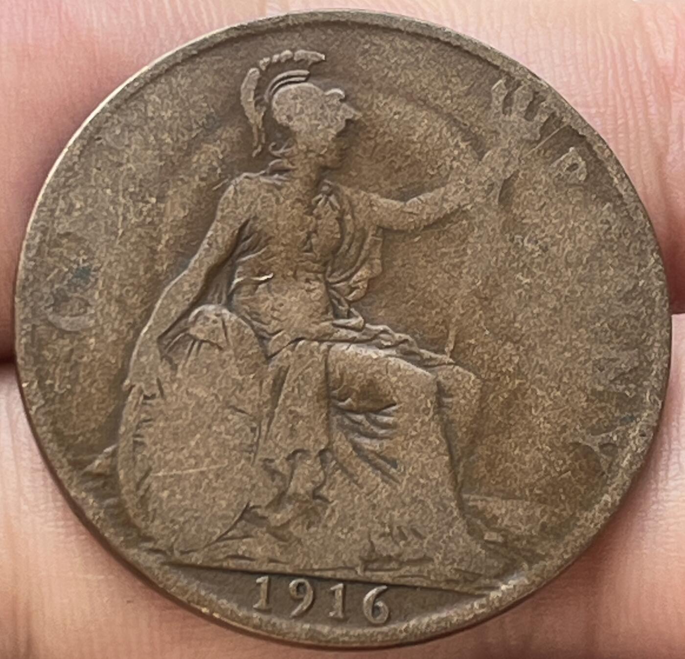 神仙姐姐-中外币专场8 1916年英国1便士