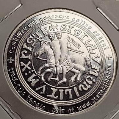 泉币菌-第43场-各国钱币 - 马剑圣殿骑士 纪念章 直径约40mm 