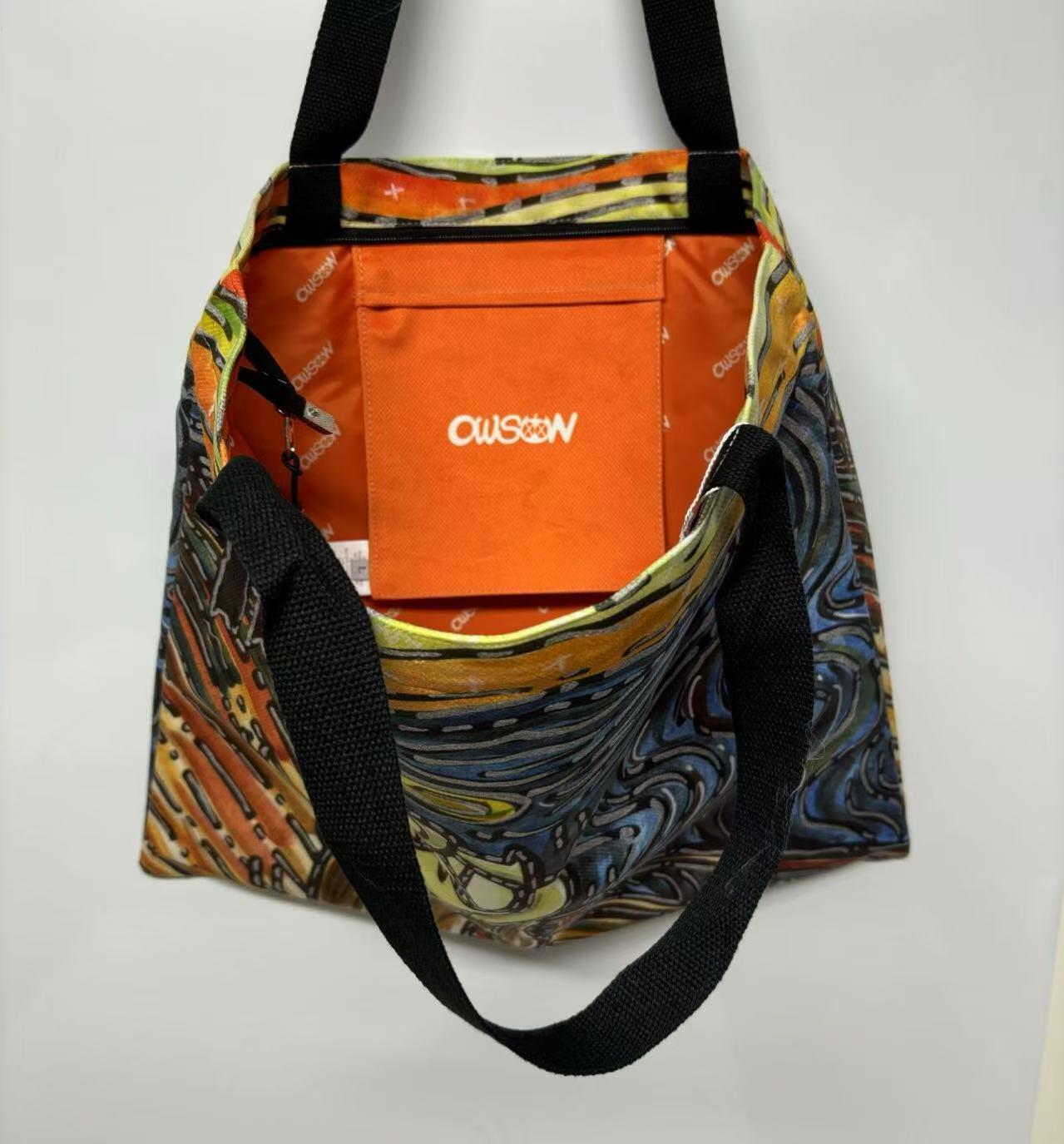 零元拍：OWSON 潮流艺术印花布包OWSON（呐喊.爱德华蒙克）