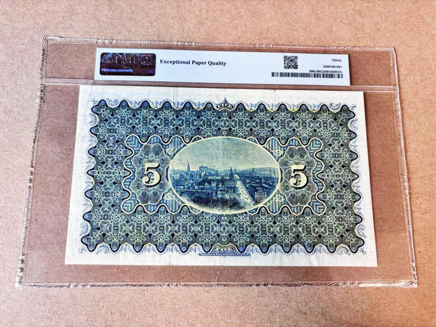 【Blue Auction】世界纸币精拍第683期【精】——17级TOP拍卖/信誉/品质/专业/高效💫 苏格兰 1952年5镑 PMG30EPQ 原票少见 多场景超大票幅 