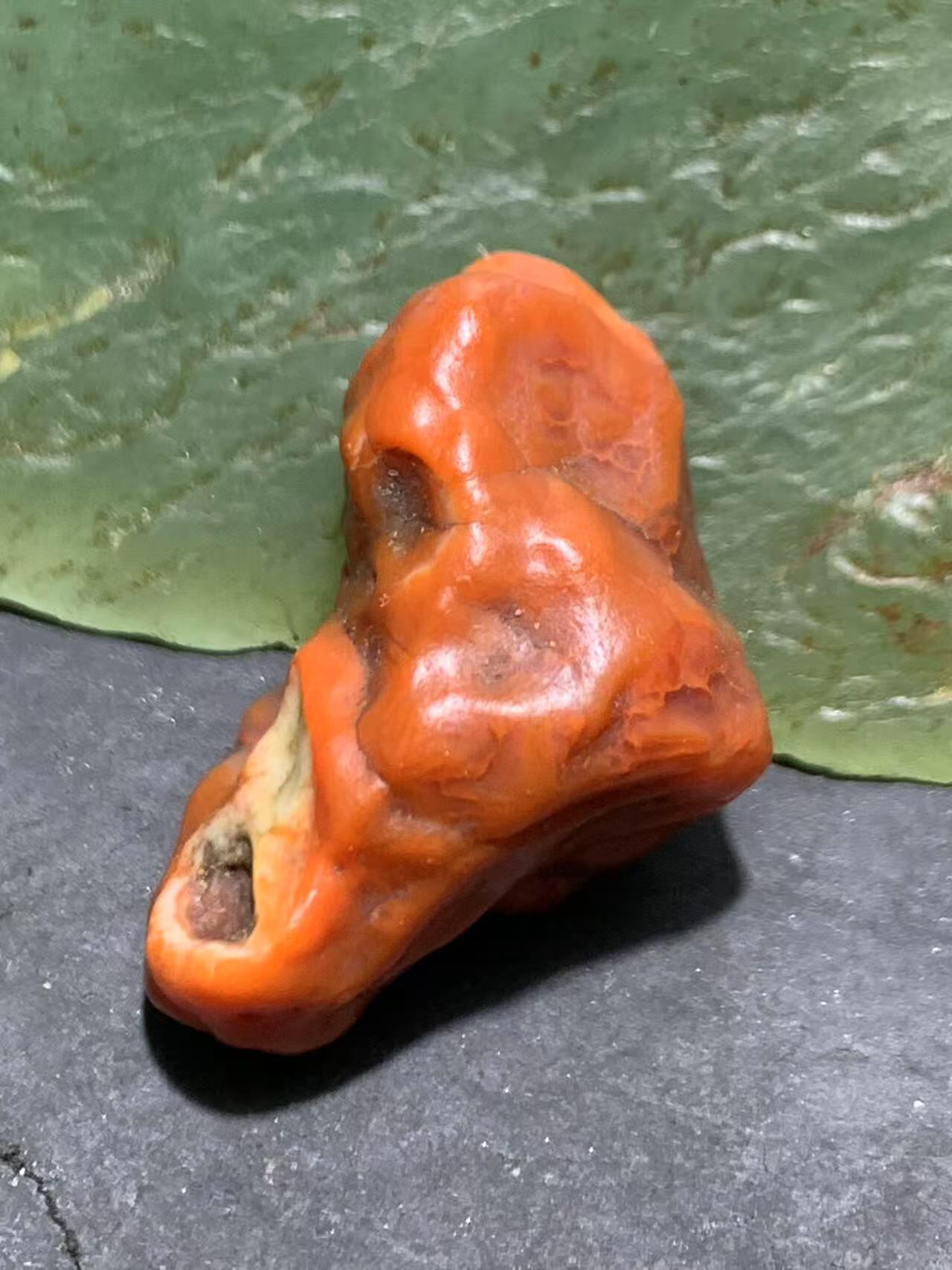 放福利！天然阿拉善三色筋脉玛瑙珠 单颗原石散珠 文玩配饰精品
