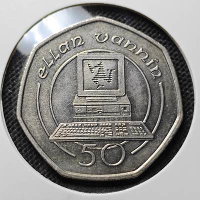 KK钱币收藏小铺 套币 好品/批量散币专场 周末发货 -  1988马恩岛50便士 好品