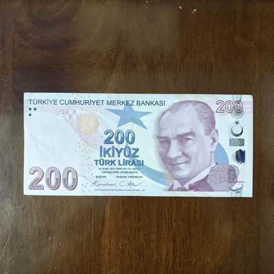 土耳其200里拉 2009年亚洲欧洲纸币收藏原图片品如图 - 土耳其200里拉 2009年亚洲欧洲纸币收藏原图片品如图