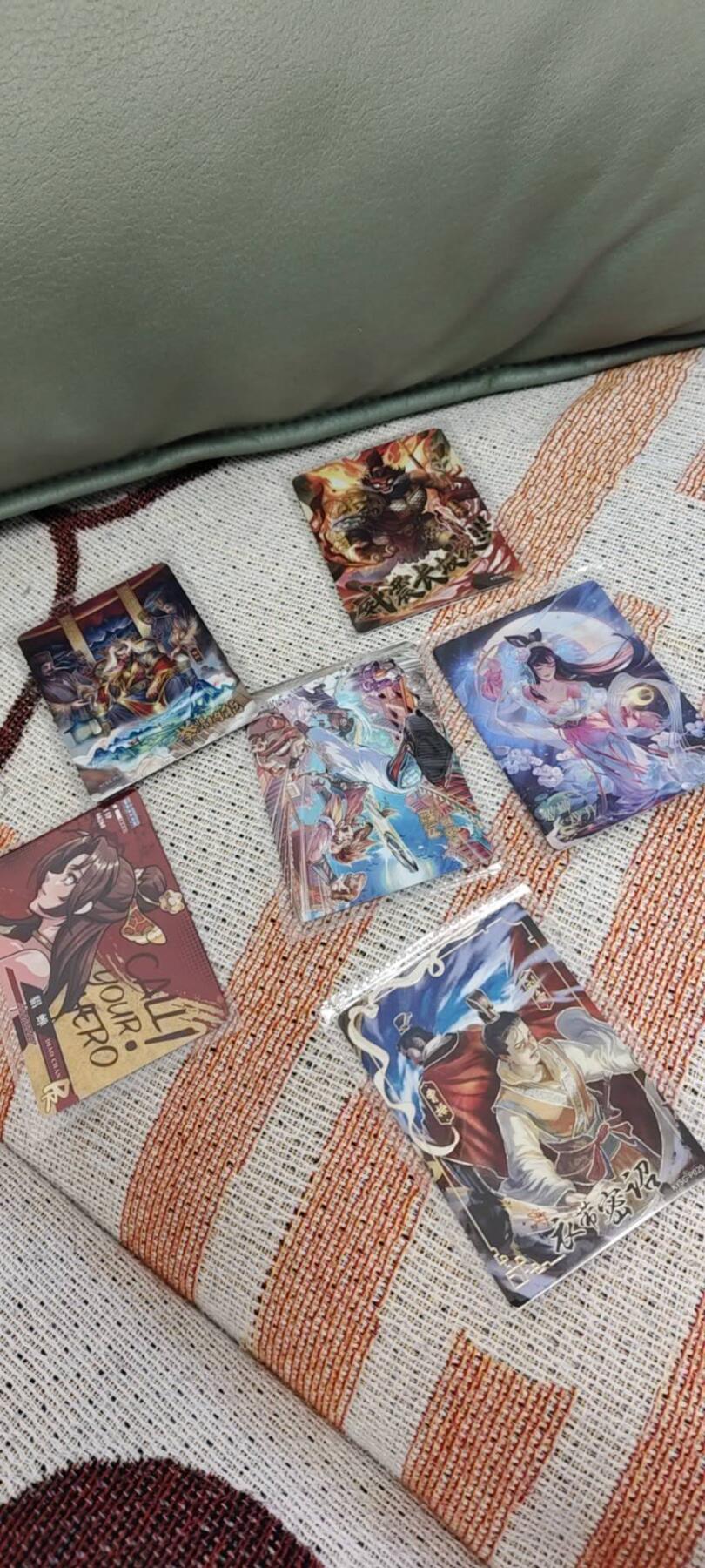 秋原瞳的小店第十六期（火辣辣的夏天，卡游最火哪吒和昆仑万象最火项目激情碰撞） 卡游三国活动卡6张不同原膜活动卡