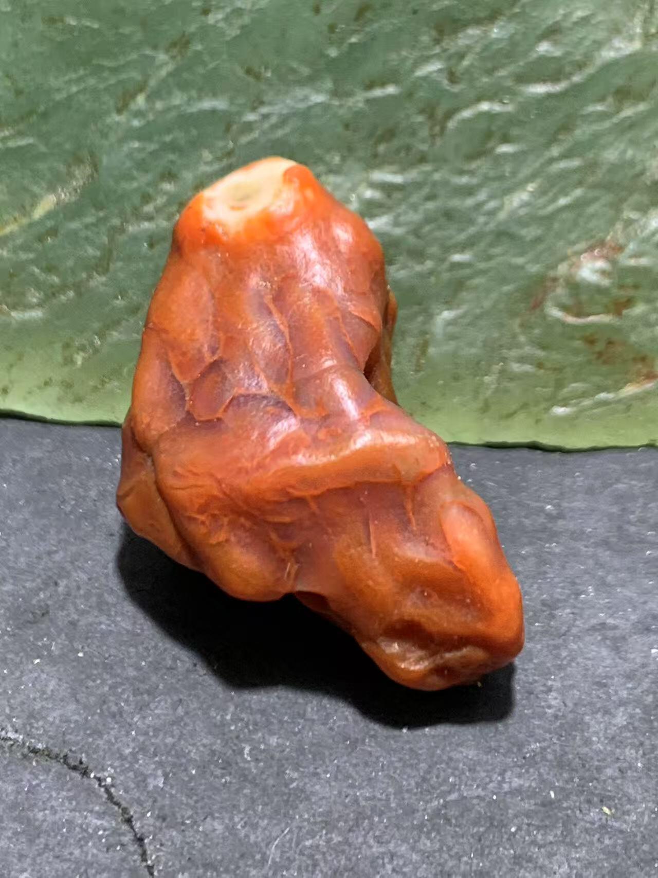 放福利！天然阿拉善三色筋脉玛瑙珠 单颗原石散珠 文玩配饰精品