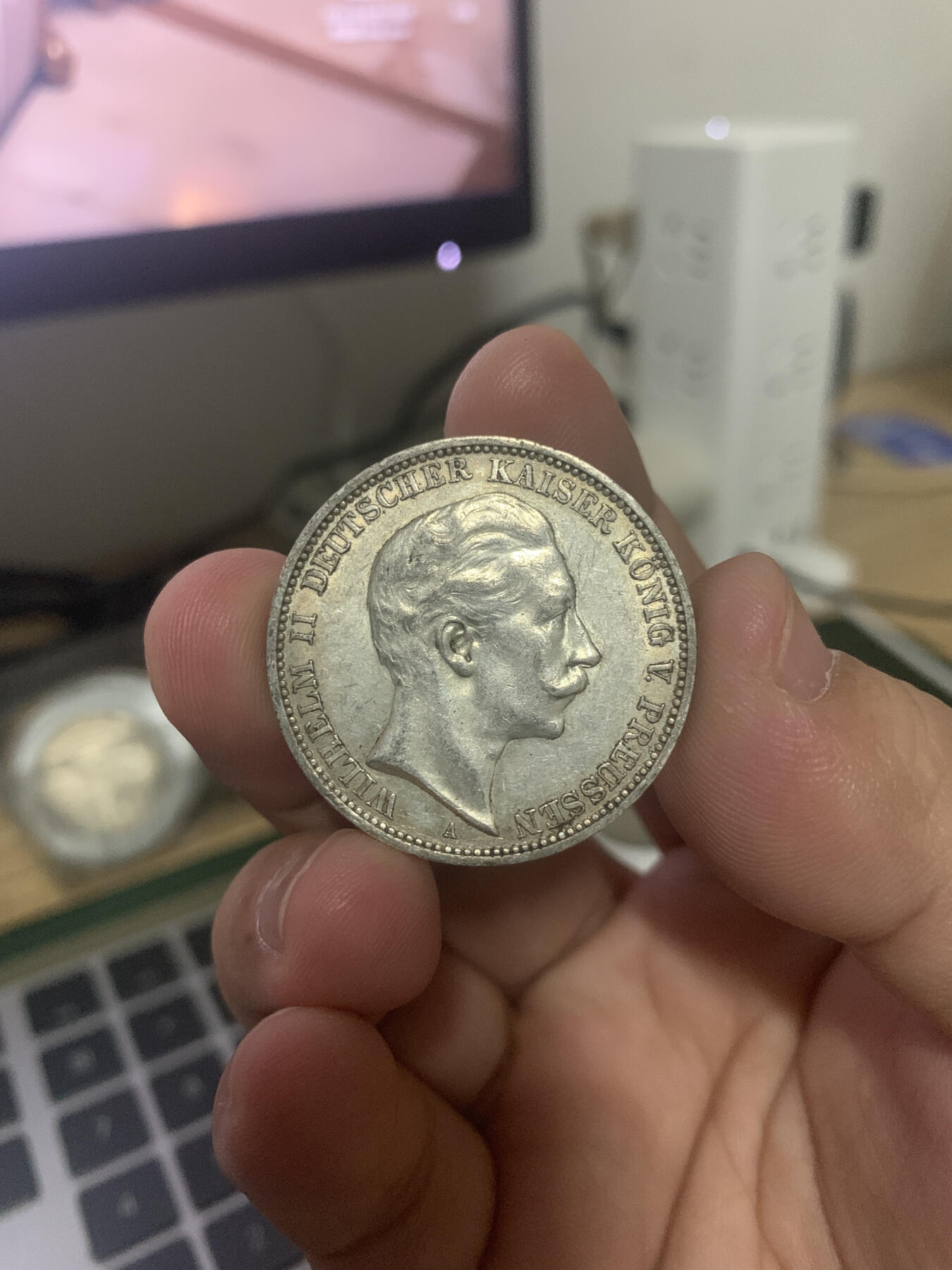 世界钱币限时拍 威廉二世3马克