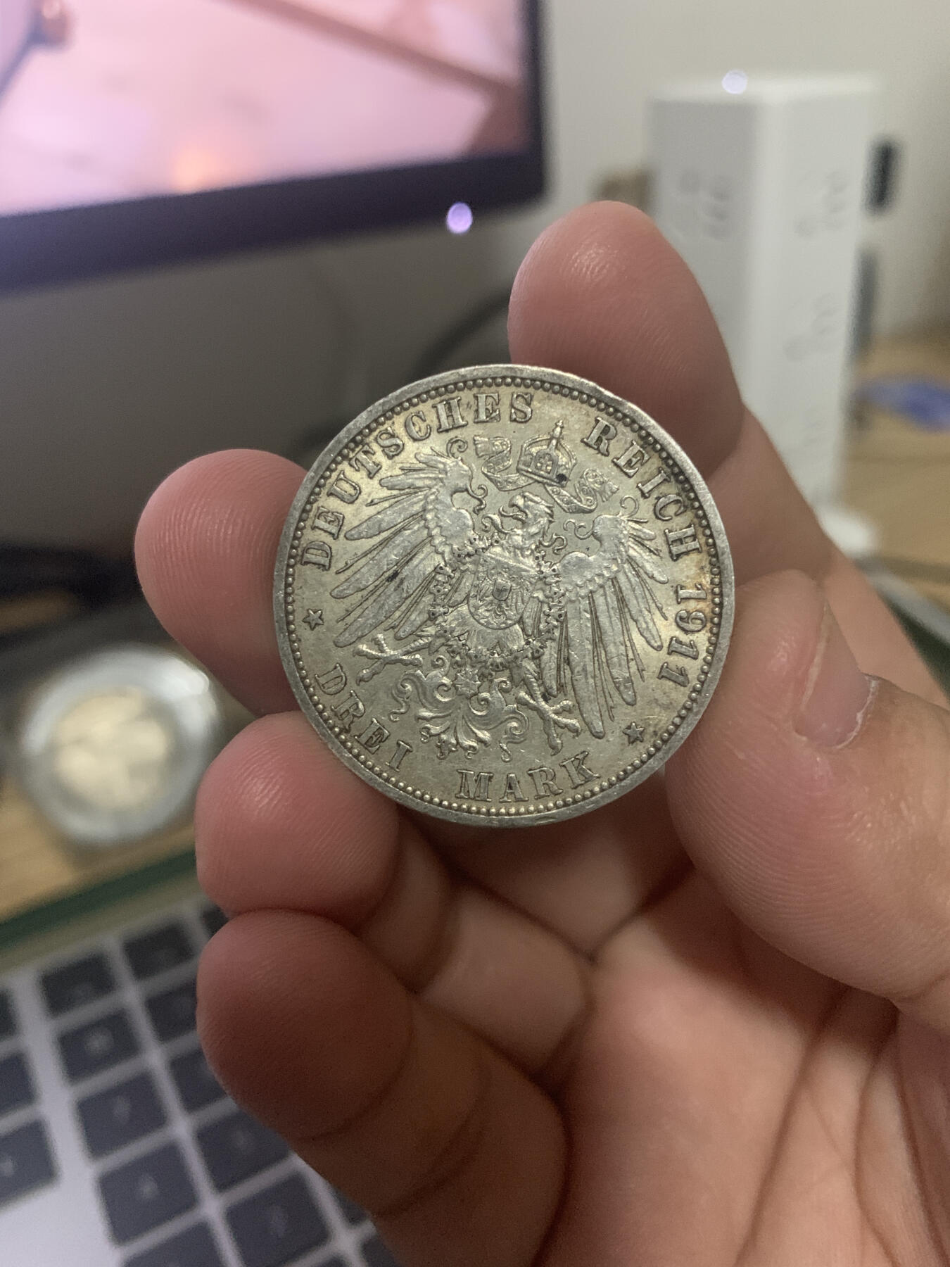 世界钱币限时拍 威廉二世3马克