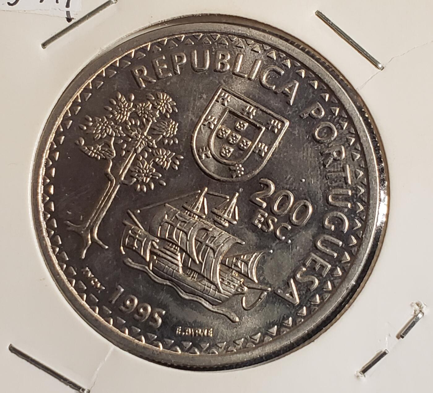 世界各国普、纪币捡漏专场(第十五场) 1995年葡萄牙纪念1515年发现索罗尔和帝汶群岛200埃斯库多铜镍币