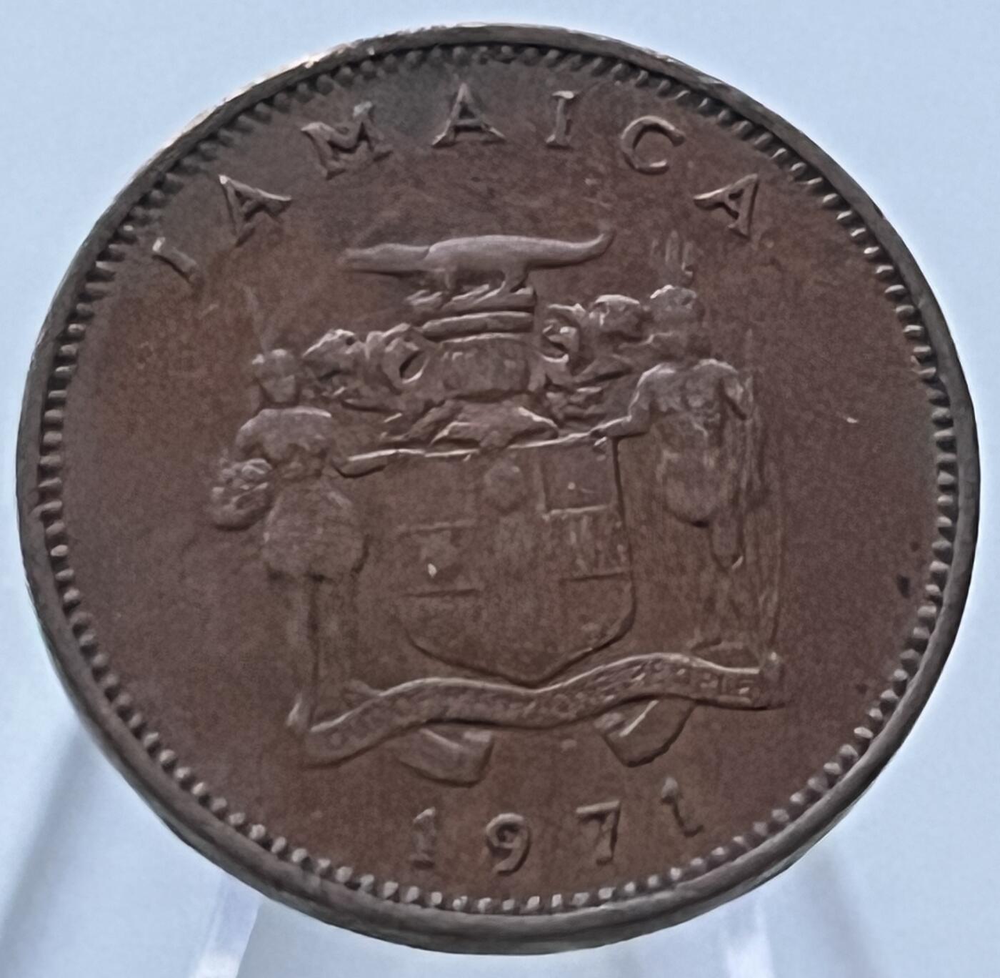 神仙姐姐-中外币专场8 1971年牙买加1分