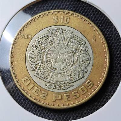 KK钱币收藏小铺 第303期 2月预留时间 周末发货 -  2004墨西哥10比索