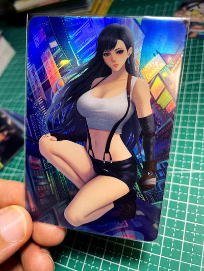 显眼宝20期 这次搞多一点 - 【私人自藏】蒂法1张 折光彩闪 小卡尺寸  2号