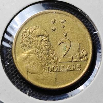 KK钱币收藏小铺 第303期 2月预留时间 周末发货 - 1999澳大利亚土著人2元 