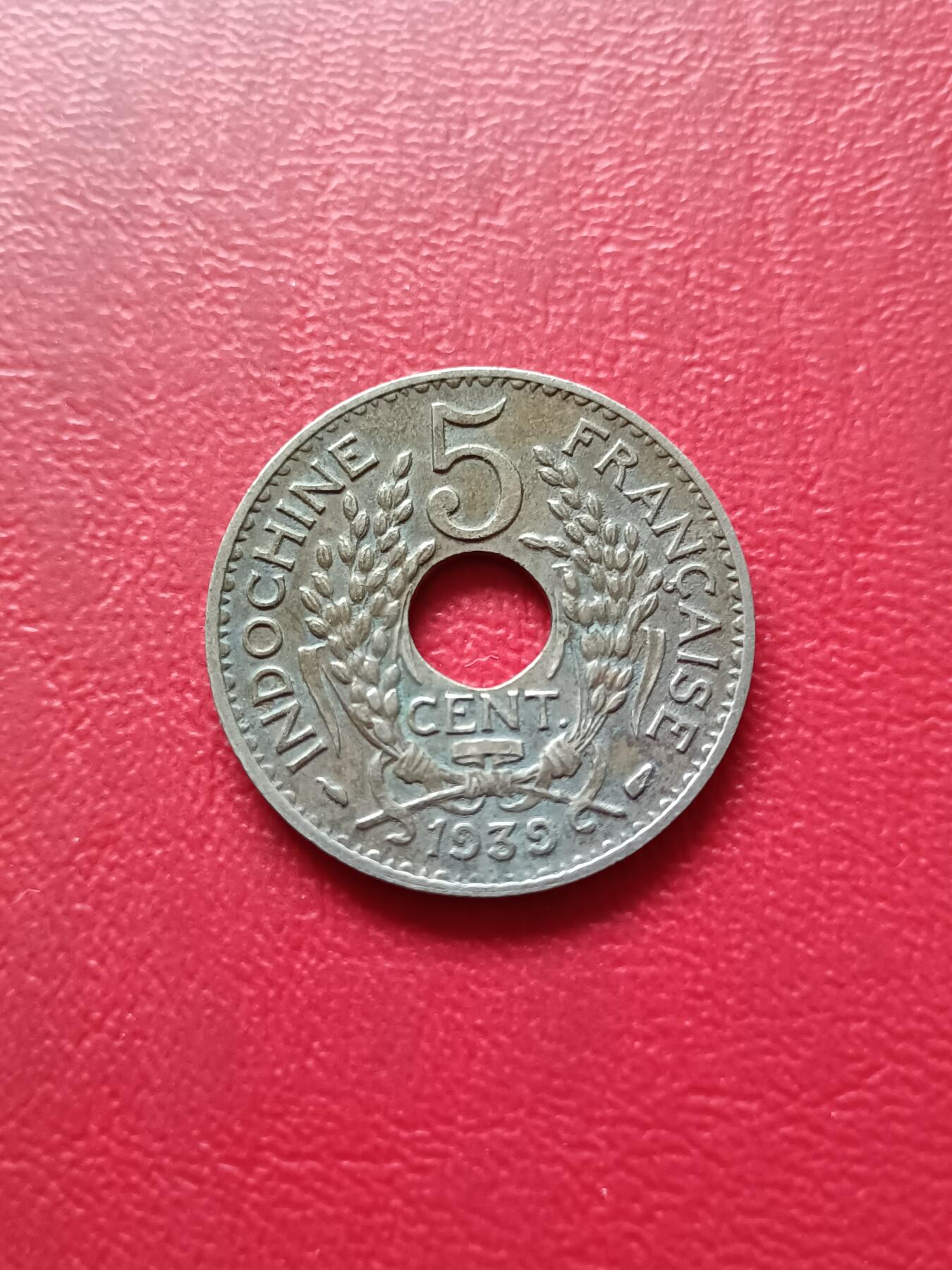 【云涧收藏】第三十九场 法属印支1939年5分